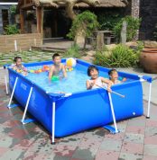 Durable-Family-Rectangular-Above-Ground-Intex-Frame-Pool-with-PVC-Pipe-for-Kids